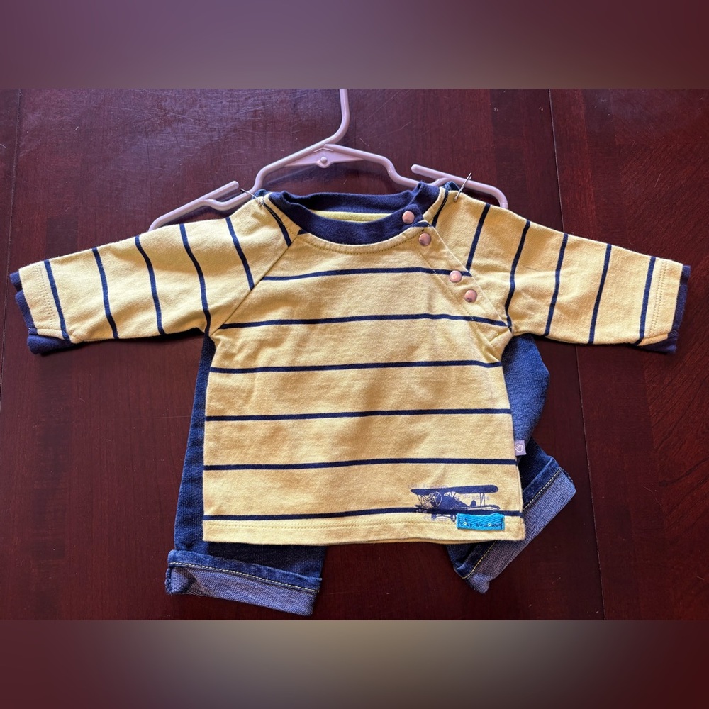 Petit Lem Yellow and Blue outfit